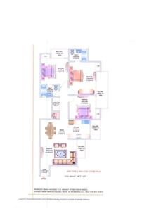 Image of 1147 Sq.ft 2.5 BHK Apartment / Flat for sale in JM Orchid, Sector 76, Noida for Rs. 13500000
