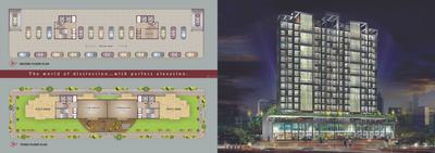 Image of 1225 Sq.ft 2.5 BHK Apartment / Flat for sale in Shree Siddhivinayak Tower, Kopar Khairane, Navi Mumbai for Rs. 21500000