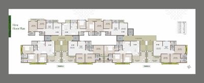 Image of 1025 Sq.ft 3 BHK Apartment / Flat for sale in Silverline Toran Residency, Gotri, Vadodara for Rs. 4700000