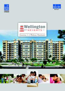 Image of 1287 Sq.ft 2 BHK Apartment / Flat for sale in TDI Wellington Heights II, Sector 117, Mohali for Rs. 7960000