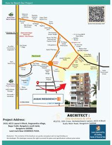 Image of 1244 Sq.ft 3 BHK Apartment / Flat for sale in Avani Residency, Singasandra, Bengaluru for Rs. 8200070