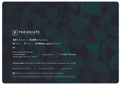 Image of 2600 Sq.ft 4 BHK Duplex for sale in Paranjape The Cove, Bhugaon, Pune for Rs. 28000000
