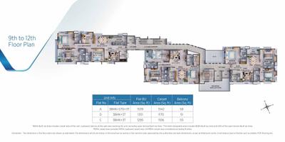 Image of 1295 Sq.ft 3 BHK Apartment / Flat for sale in Merlin Ivy, Phool Bagan, Kolkata for Rs. 20600000