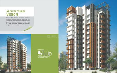 Image of 1200 Sq.ft 2 BHK Apartment / Flat for sale in Crescent Tulip, Koombara, Kozhikode for Rs. 8500000