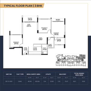 Image of 1675 Sq.ft 3 BHK Apartment / Flat for sale in Pride Altius, Bagalakunte, Bengaluru for Rs. 22000000