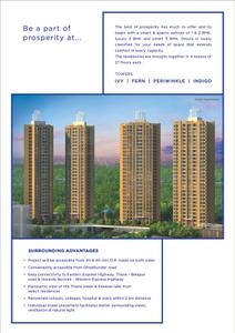 Image of 577 Sq.ft 1 BHK Apartment / Flat for sale in Vijay Orovia Phase 1, Hiranandani Estate, Thane for Rs. 7500000