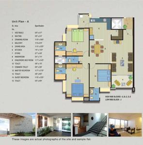 Image of 2009 Sq.ft 3 BHK Apartment / Flat for sale in Safal Parivesh, Prahlad Nagar, Ahmedabad for Rs. 17500000
