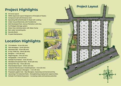 Image of 150 Sq.ft Residential Plot / Land for sale in Swasthika, Adibatla, Hyderabad for Rs. 3500000