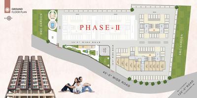Image of 700 Sq.ft 2 BHK Apartment / Flat for sale in Aatman Anjani Nandan Town, Shakti Nagar, Surat for Rs. 4300000