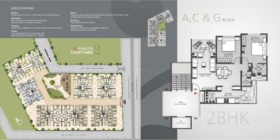 Image of 1404 Sq.ft 2 BHK Apartment / Flat for sale in Avalon Courtyard 2, Maninagar, Ahmedabad for Rs. 6600000