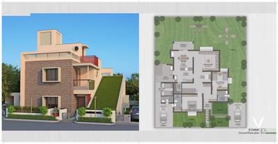 Image of 1700 Sq.ft 3.5 BHK Villa for sale in India Greenland the Eco Village, Makrampur, Kolkata for Rs. 6800000