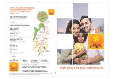 Image of 600 Sq.ft 1 BHK Apartment / Flat for sale in Rajaram Sukur Sapphire, Kasarvadavali, Thane for Rs. 6200000