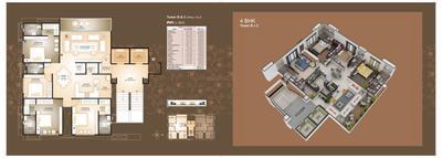 Image of 2878 Sq.ft 4 BHK Apartment / Flat for sale in Happy Home Elanza, Vesu, Surat for Rs. 17200000