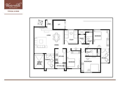 Image of 2950 Sq.ft 3 BHK Independent House for sale in Atul Westernhills D 5, Baner, Pune for Rs. 41000000