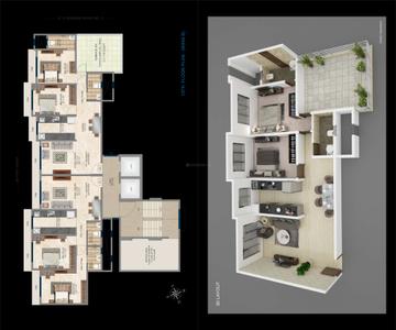 Image of 450 Sq.ft 1 BHK Apartment / Flat for sale in Meera Bellezza of Shanti Sadan, Mulund East, Mumbai for Rs. 9900000