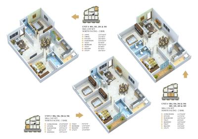 Image of 1559 Sq.ft 3 BHK Apartment / Flat for sale in Sri Balaji Classic, Medahalli, Bengaluru for Rs. 9500000