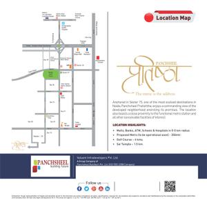 Image of 1495 Sq.ft 3 BHK Apartment / Flat for sale in Panchsheel Pratistha Phase 1 Tower T4 To T7, Sector 75, Noida for Rs. 21000000