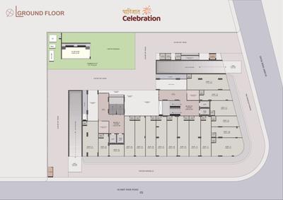 Image of 1980 Sq.ft 3 BHK Apartment / Flat for sale in Param Paarijat Celebration, Kudasan, Gandhinagar for Rs. 7700000
