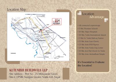 Image of 1350 Sq.ft 3 BHK Apartment / Flat for sale in Kutumbh Height, Surajpur, Greater Noida for Rs. 7500000