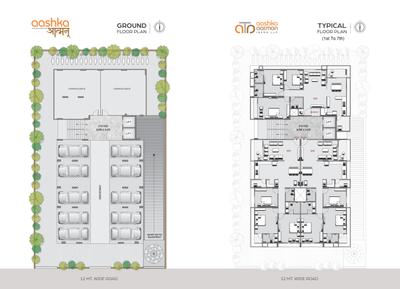 Image of 1334 Sq.ft 3 BHK Apartment / Flat for sale in Aashka Aatman, Vastrapur, Ahmedabad for Rs. 19740000