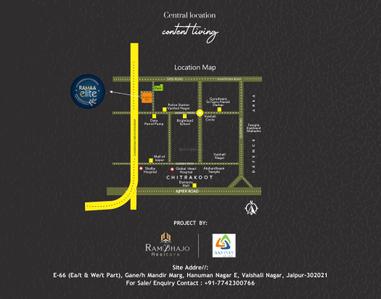 Image of 2465 Sq.ft 4 BHK Apartment / Flat for sale in Rambhajo Ramaa Elite, Vaishali Nagar, Jaipur for Rs. 18500000