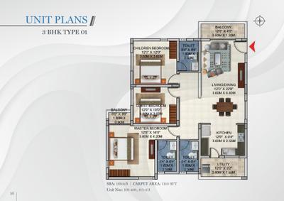 Image of 1307 Sq.ft 2 BHK Apartment / Flat for sale in Aryavaridhi AV Sunrise, Hoskote, Bengaluru for Rs. 9150000