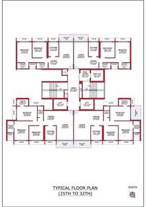 Image of 1200 Sq.ft 2 BHK Apartment / Flat for sale in Juhi Habitat Empressa, Sanpada, Navi Mumbai for Rs. 28000000