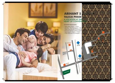 Image of 850 Sq.ft 2 BHK Apartment / Flat for sale in Arihant 5 Anaika, Taloja, Navi Mumbai for Rs. 5250000