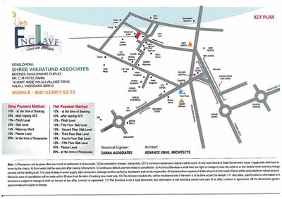 Image of 920 Sq.ft 3 BHK Apartment / Flat for sale in Shree Vakratund Vakratund Enclave, Kalali, Vadodara for Rs. 4000000