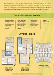 Image of 850 Sq.ft 3 BHK Apartment / Flat for sale in S3 Green Avenue, Sector 85, Faridabad for Rs. 5600000