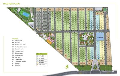 Image of 1200 Sq.ft Residential Plot / Land for sale in Sattva Bhoomi, Vijayapura, Bengaluru for Rs. 9338000