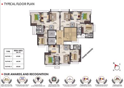 Image of 580 Sq.ft 1 BHK Apartment / Flat for sale in Romell Empress, Borivali West, Mumbai for Rs. 12000000