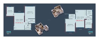 Image of 600 Sq.ft 2 BHK Apartment / Flat for sale in Jadeite Charkop 1 Kaveri CHSL, Kandivali West, Mumbai for Rs. 11000000