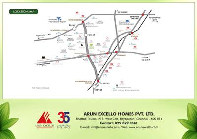 Image of 780 Sq.ft 2 BHK Builder Floor for sale in Arun Four Greens II, Oragadam Sriperambattur, Chennai for Rs. 3900000