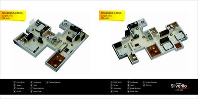 Image of 900 Sq.ft 2 BHK Apartment / Flat for sale in Bhumi Silveriio, Moshi, Pune for Rs. 5500000