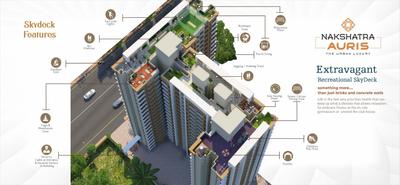 Image of 890 Sq.ft 2 BHK Apartment / Flat for sale in Rajlaxmi Nakshatra Auris, Nalasopara West, Nala Sopara for Rs. 5300000