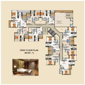Image of 585 Sq.ft 1 BHK Apartment / Flat for sale in A P Shivdooti Residency, Ambivli, Thane for Rs. 2600000
