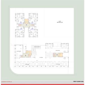 Image of 1982 Sq.ft 3 BHK Apartment / Flat for sale in Laxmipati Estrella, Palanpur, Surat for Rs. 9000000