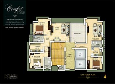 Image of 850 Sq.ft 2 BHK Apartment / Flat for sale in Pearl Aurelia, Dadar East, Mumbai for Rs. 39000000
