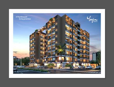 Image of 1629 Sq.ft 3 BHK Apartment / Flat for sale in Yogi Platina, Sargasan, Gandhinagar for Rs. 8000000