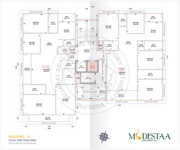 Image of 3006 Sq.ft 3 BHK Apartment / Flat for sale in Millionairee Modestaa, Bharthana, Surat for Rs. 19500000
