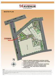 Image of 949 Sq.ft 2.5 BHK Apartment / Flat for sale in  Gaur City 2 12th Avenue, Noida Extension, Greater Noida for Rs. 8800000