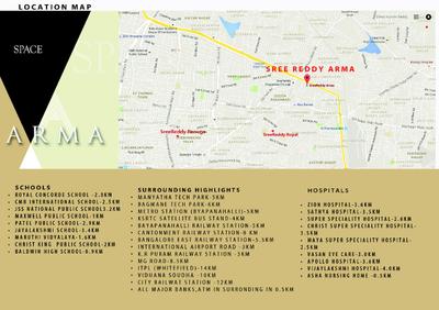 Image of 1200 Sq.ft 3 BHK Apartment / Flat for sale in Reddy Arma, Dodda Banaswadi, Bengaluru for Rs. 8250000