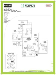 Image of 1880 Sq.ft 4 BHK Apartment / Flat for sale in Gaursons Gaur City 2 11th Avenue, Noida Extension, Greater Noida for Rs. 15200000