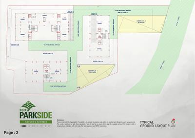 Image of 960 Sq.ft 3 BHK Apartment / Flat for sale in Eco Parkside, Bhimrad, Surat for Rs. 8400000