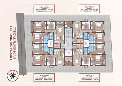 Image of 1150 Sq.ft 2 BHK Apartment / Flat for sale in Trinity Chanakya, Ghatikia, Bhubaneswar for Rs. 7650000