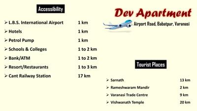 Image of 1782 Sq.ft 3 BHK Apartment / Flat for sale in Dev Apartments Phase 2, Babatpur, Varanasi for Rs. 7128000