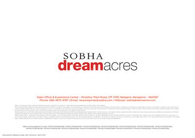 Image of 745 Sq.ft 1 BHK Apartment / Flat for sale in Sobha Dream Acres Tropical Greens Phase 18 Wing 39 and 40 by Sobha Limited, Balagere, Bengaluru for Rs. 11600000