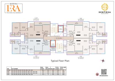 Image of 1030 Sq.ft 3 BHK Apartment / Flat for sale in Hinduja Sentosa Era, Spine Road, Pune for Rs. 12000000