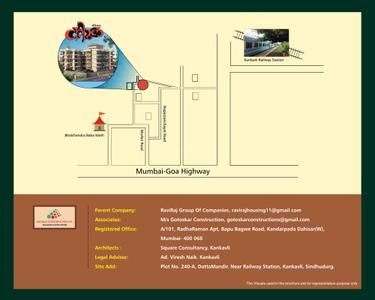 Image of 450 Sq.ft 1 BHK Apartment / Flat for sale in Raviraj Coral by Raviraj Construction Company, Kankavli, Sindhudurg for Rs. 2700000